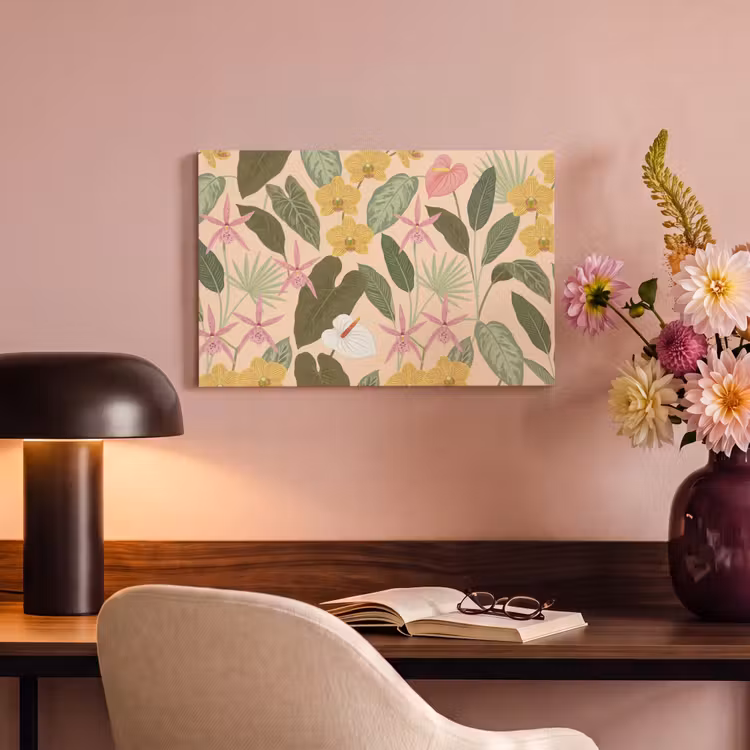 Canvas schilderij - Patroon - Bloemen - Kleurrijk — 4