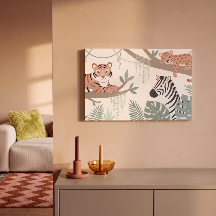 Canvas schilderij - Jungle - Rustiek - Pastel — 2