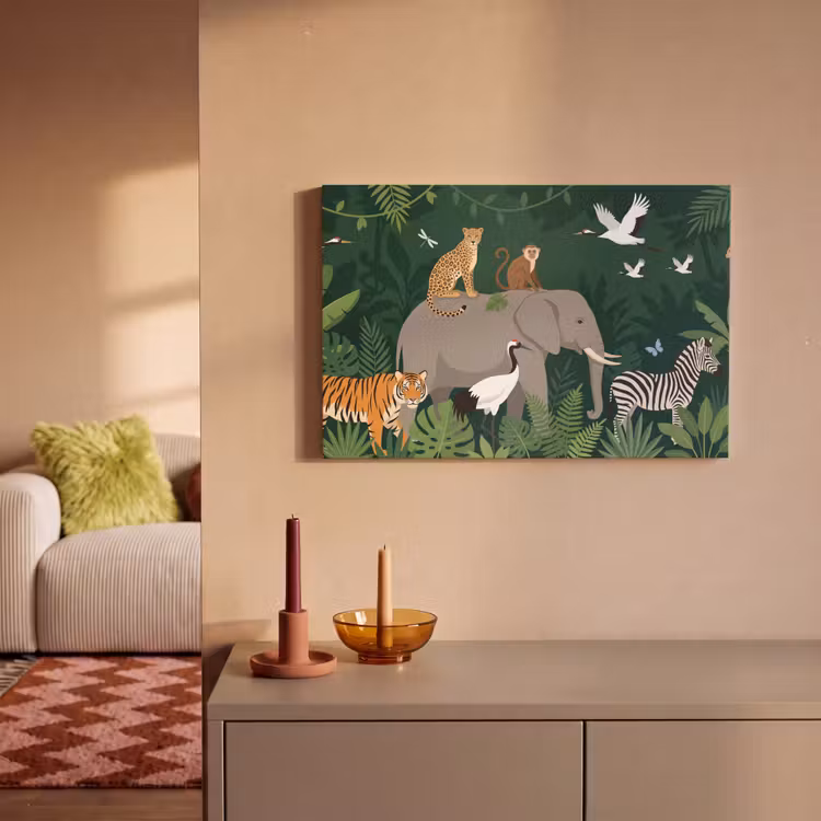 Canvas schilderij - Tropisch - Jungle - Groen — 2