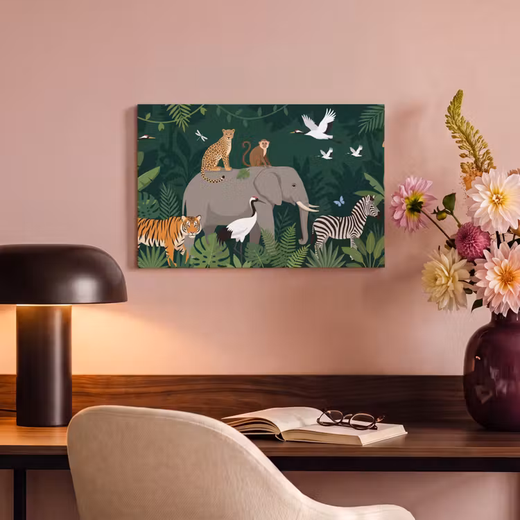 Canvas schilderij - Tropisch - Jungle - Groen — 4