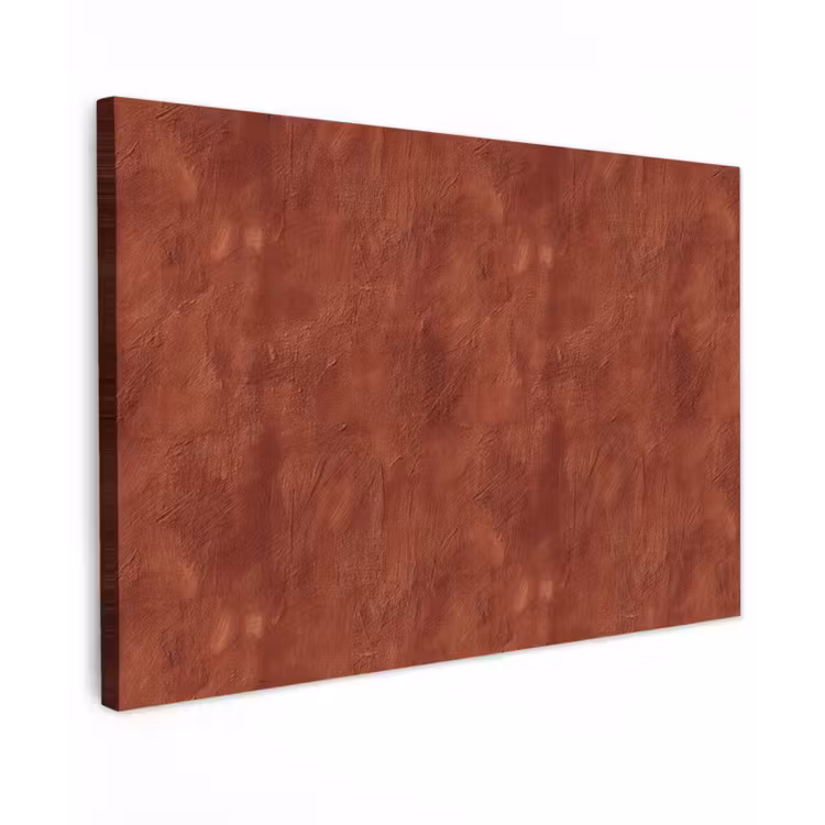Canvas schilderij - Stucwerk - Textuur - Terracotta — 1