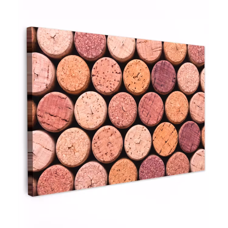 Canvas schilderij - Kurk - Patroon - Abstract - Modern - Rood — 1