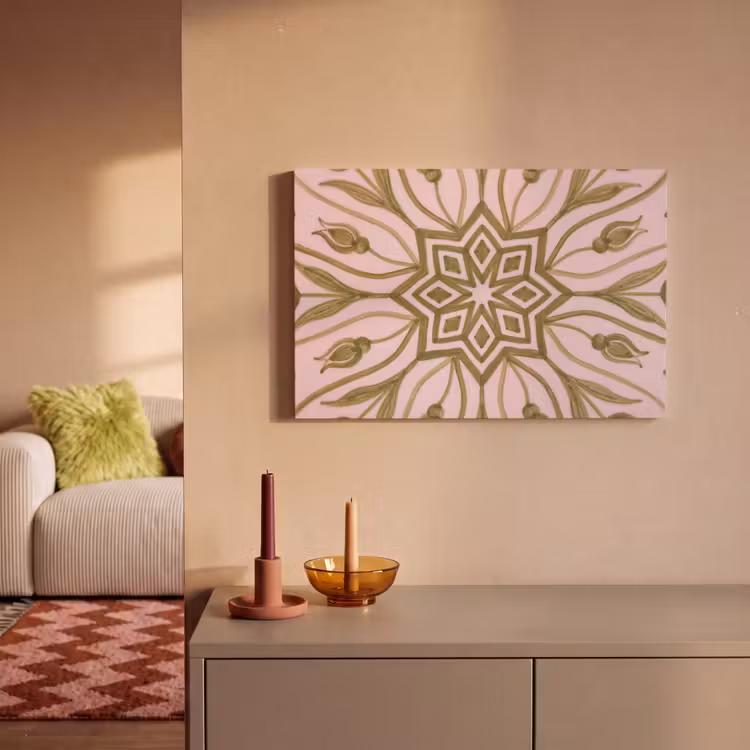 Canvas schilderij - Patroon - Mandala - Decoratie - Abstract - Groen — 2