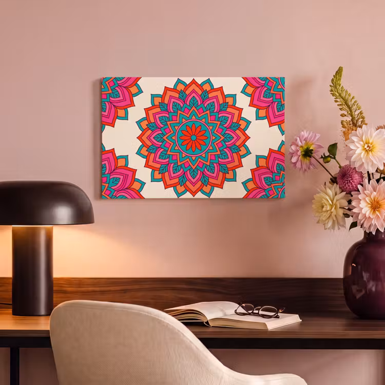 Canvas schilderij - Mandala - Patroon - Abstract - Kleurrijk - Modern — 4
