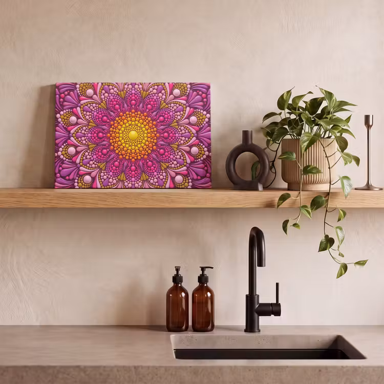 Canvas schilderij - Patroon - Stippen - Abstract - Kleurrijk — 3