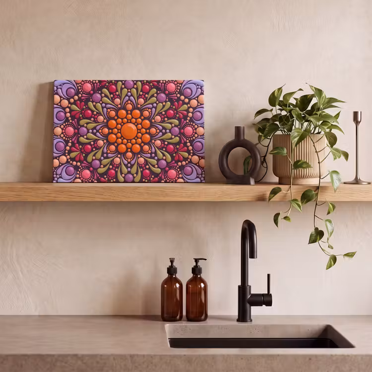 Canvas schilderij - Patroon - Stippen - Abstract - Modern - Kleurrijk — 3