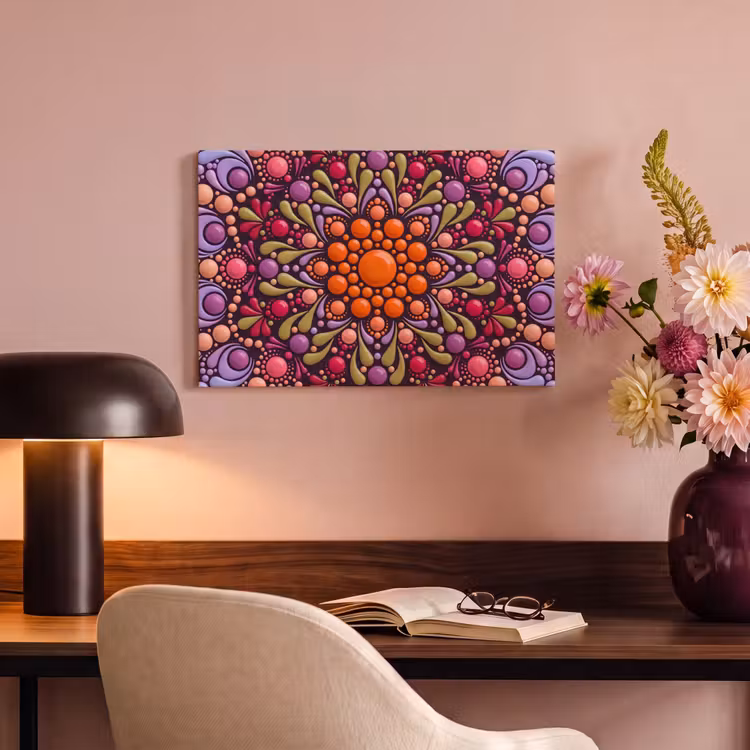 Canvas schilderij - Patroon - Stippen - Abstract - Modern - Kleurrijk — 4