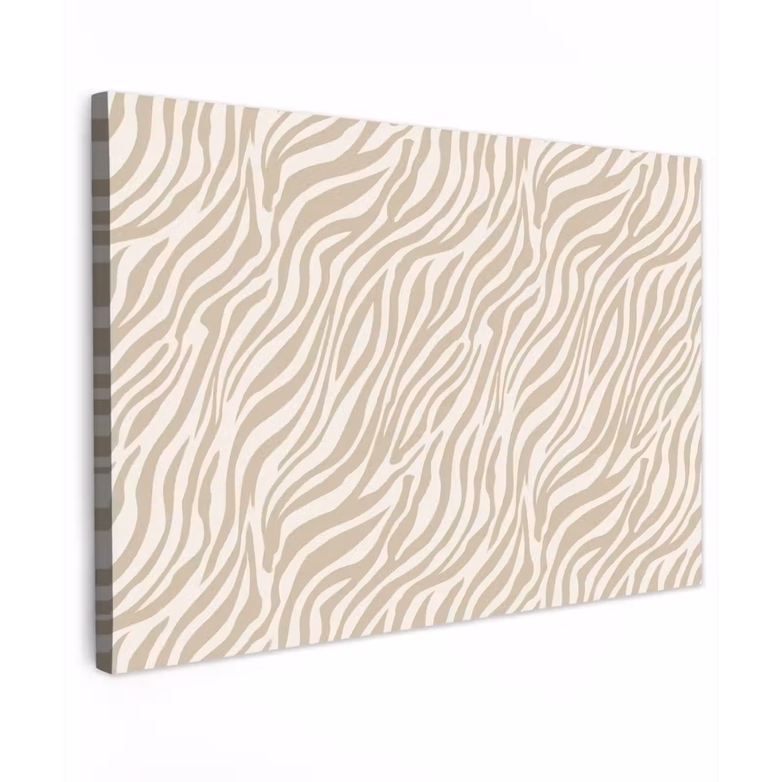 Canvas schilderij - Zebra - Patroon - Beige — 1