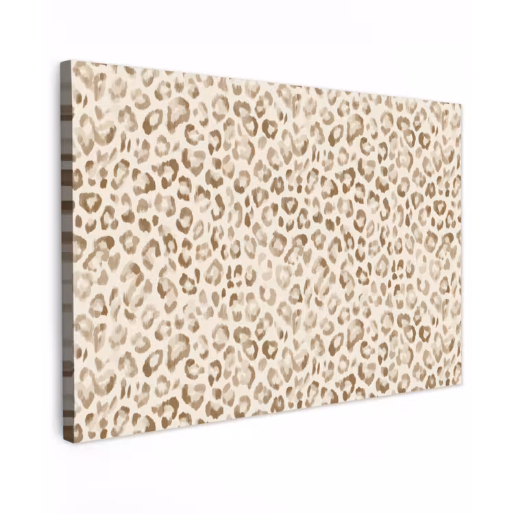 Canvas schilderij - Luipaard - Klassiek - Beige — 1