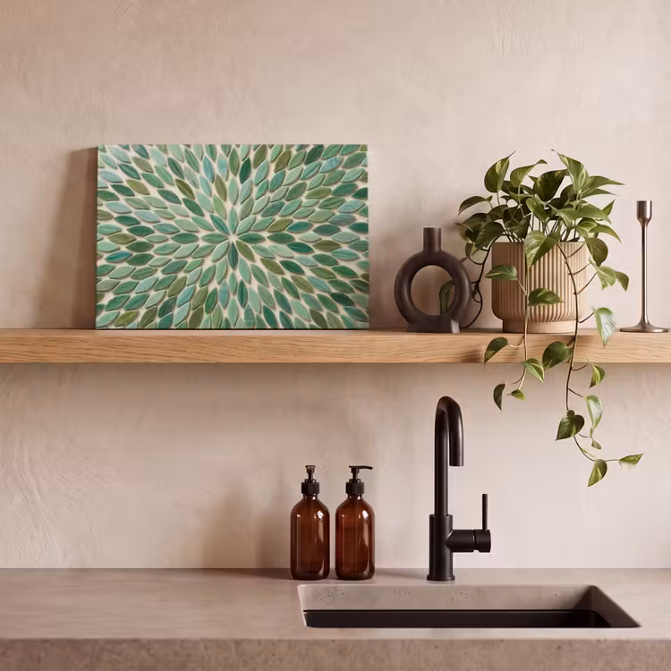 Canvas schilderij - Patroon - Blad - Groen - Abstract — 3