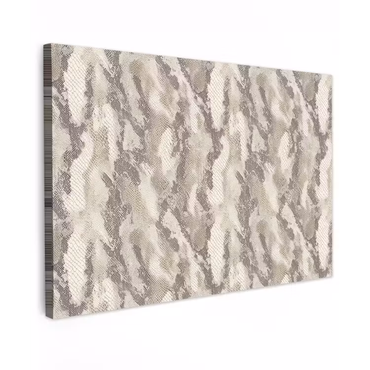 Canvas schilderij - Slang - Patroon - Taupe — 1