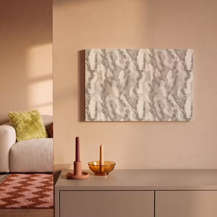 Canvas schilderij - Slang - Patroon - Taupe — 2