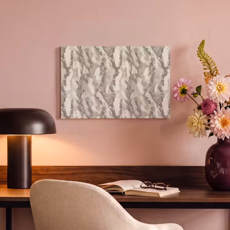 Canvas schilderij - Slang - Patroon - Taupe — 4