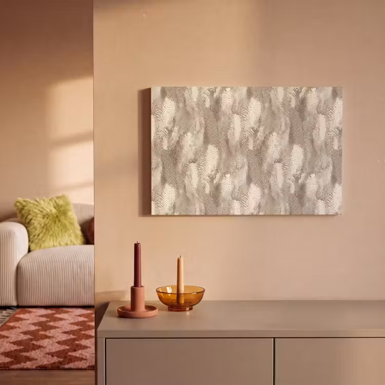 Canvas schilderij - Slang - Textuur - Zand — 2