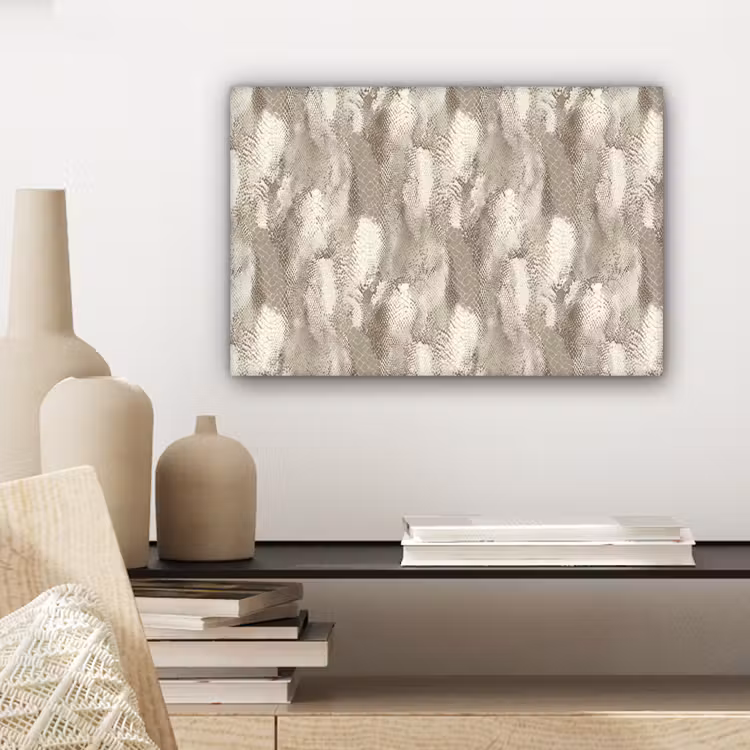 Canvas schilderij - Slang - Textuur - Zand — 5
