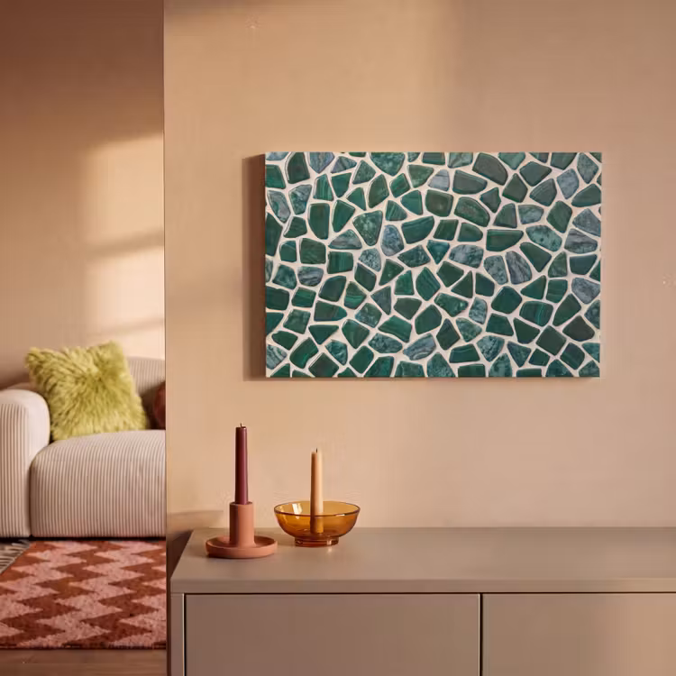 Canvas schilderij - Textuur - Steen - Groen - Abstract - Patroon — 2