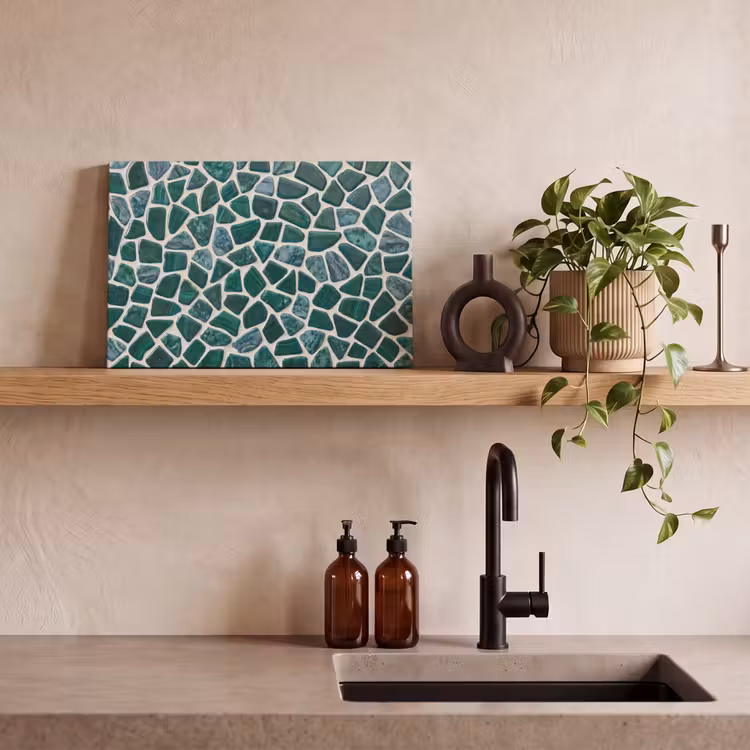Canvas schilderij - Textuur - Steen - Groen - Abstract - Patroon — 3