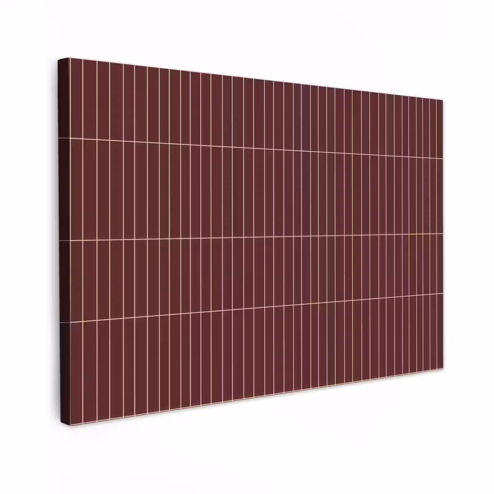 Canvas schilderij - Lijnen - Patroon - Bordeaux — 1