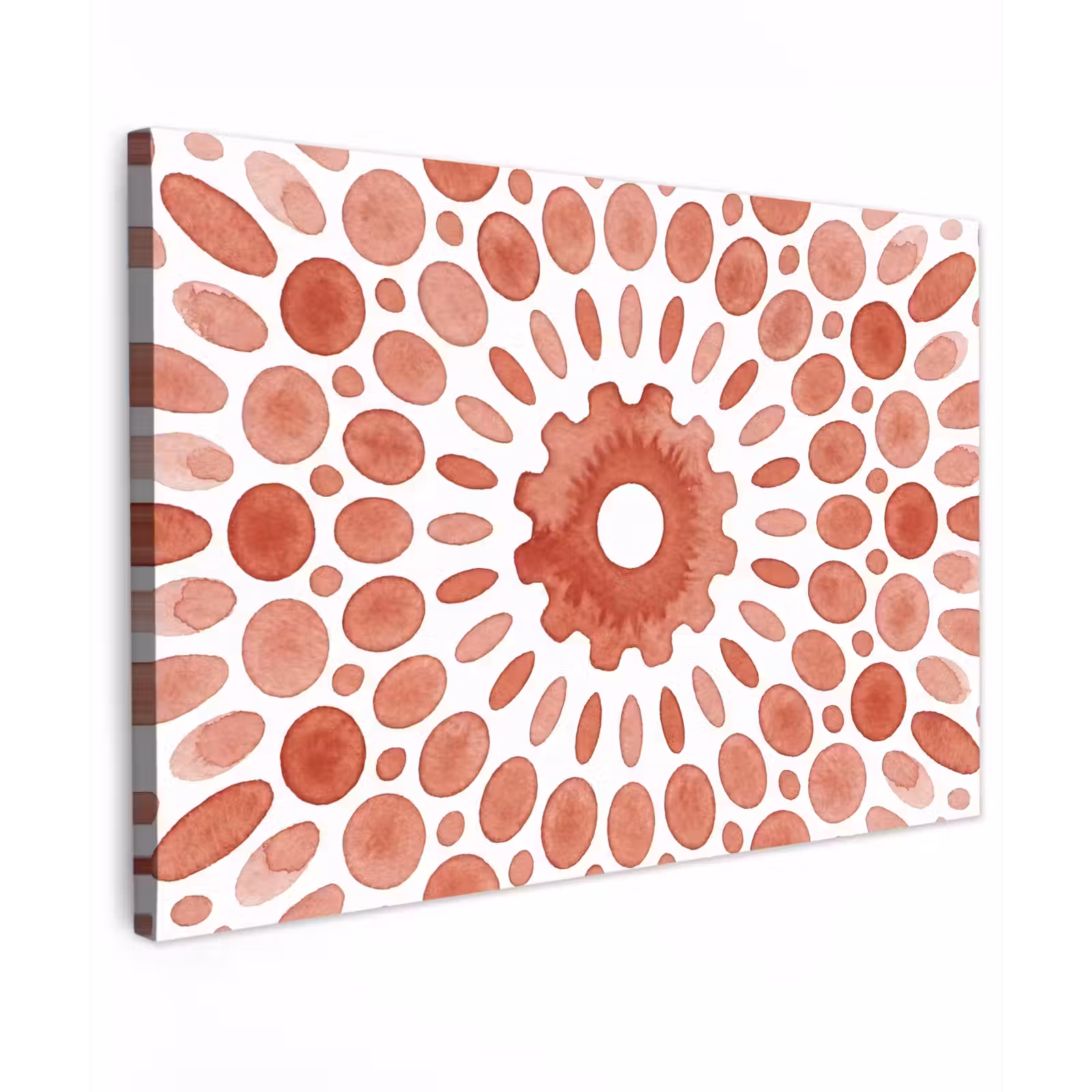 Canvas schilderij - Patroon - Cirkels - Abstract - Modern - Rood — 1