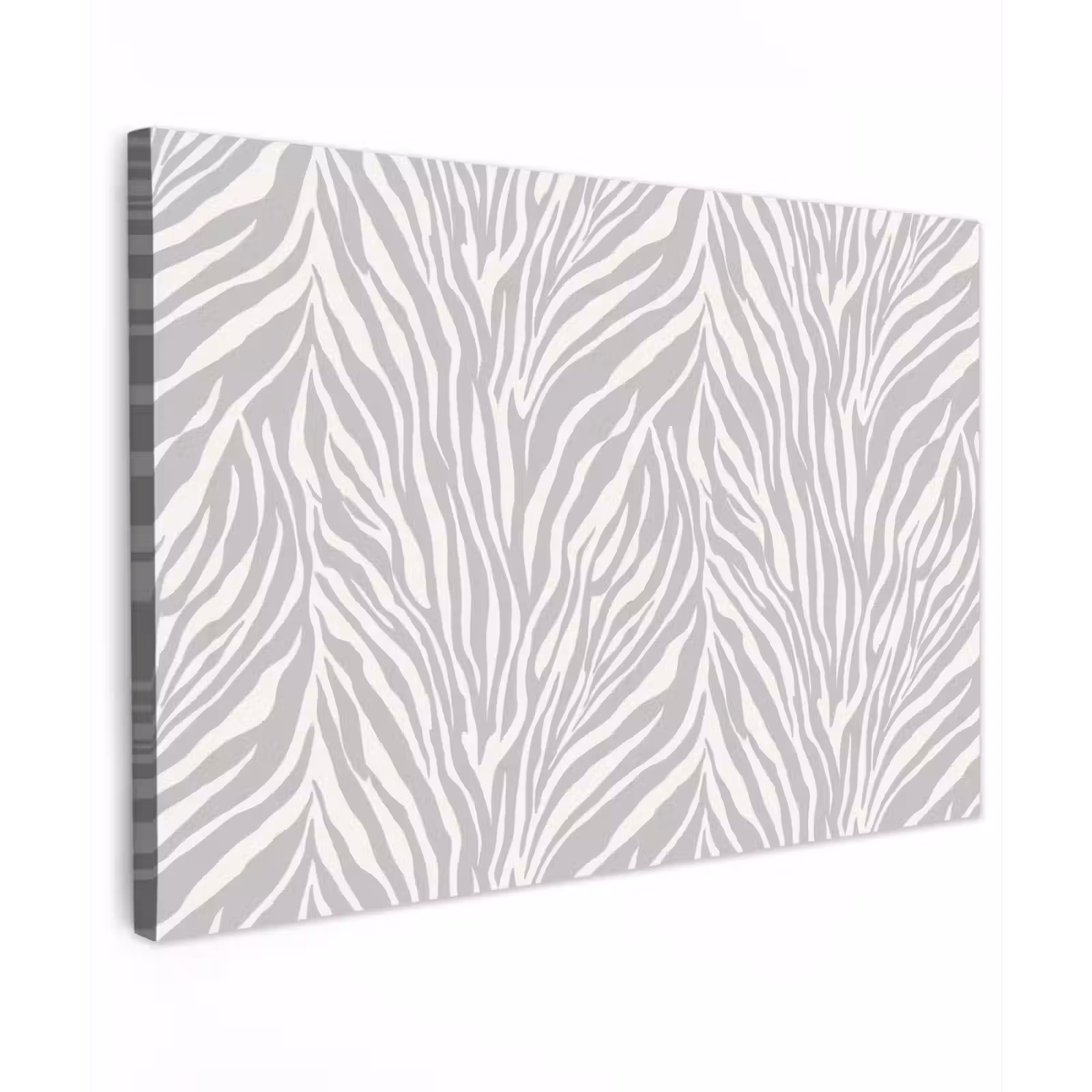 Canvas schilderij - Zebra - Motief - Grijs — 1