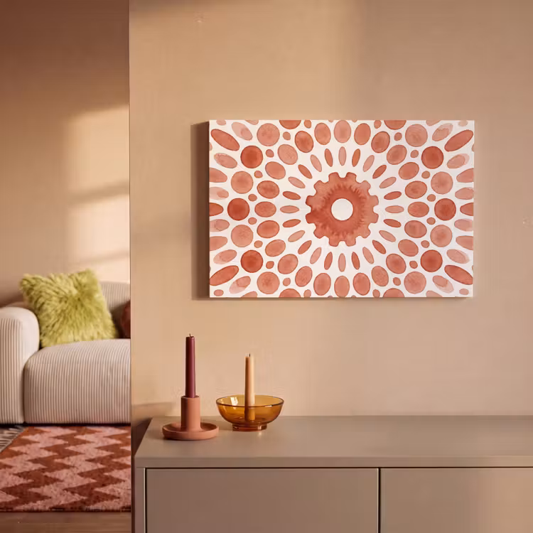 Canvas schilderij - Patroon - Cirkels - Abstract - Modern - Rood — 2