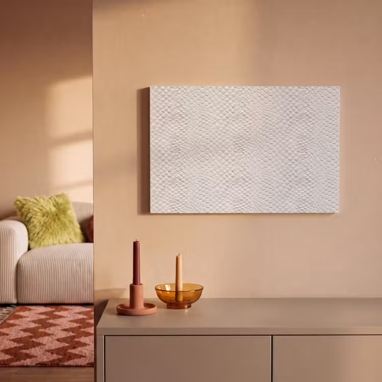 Canvas schilderij - Slang - Patroon - Wit — 2