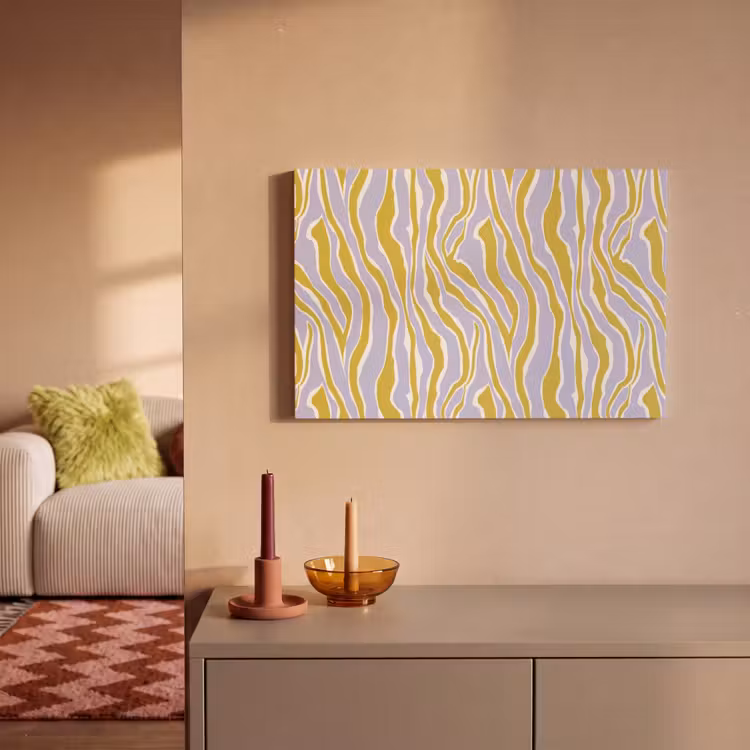 Canvas schilderij - Zebra - Modern - Meerkleurig — 2