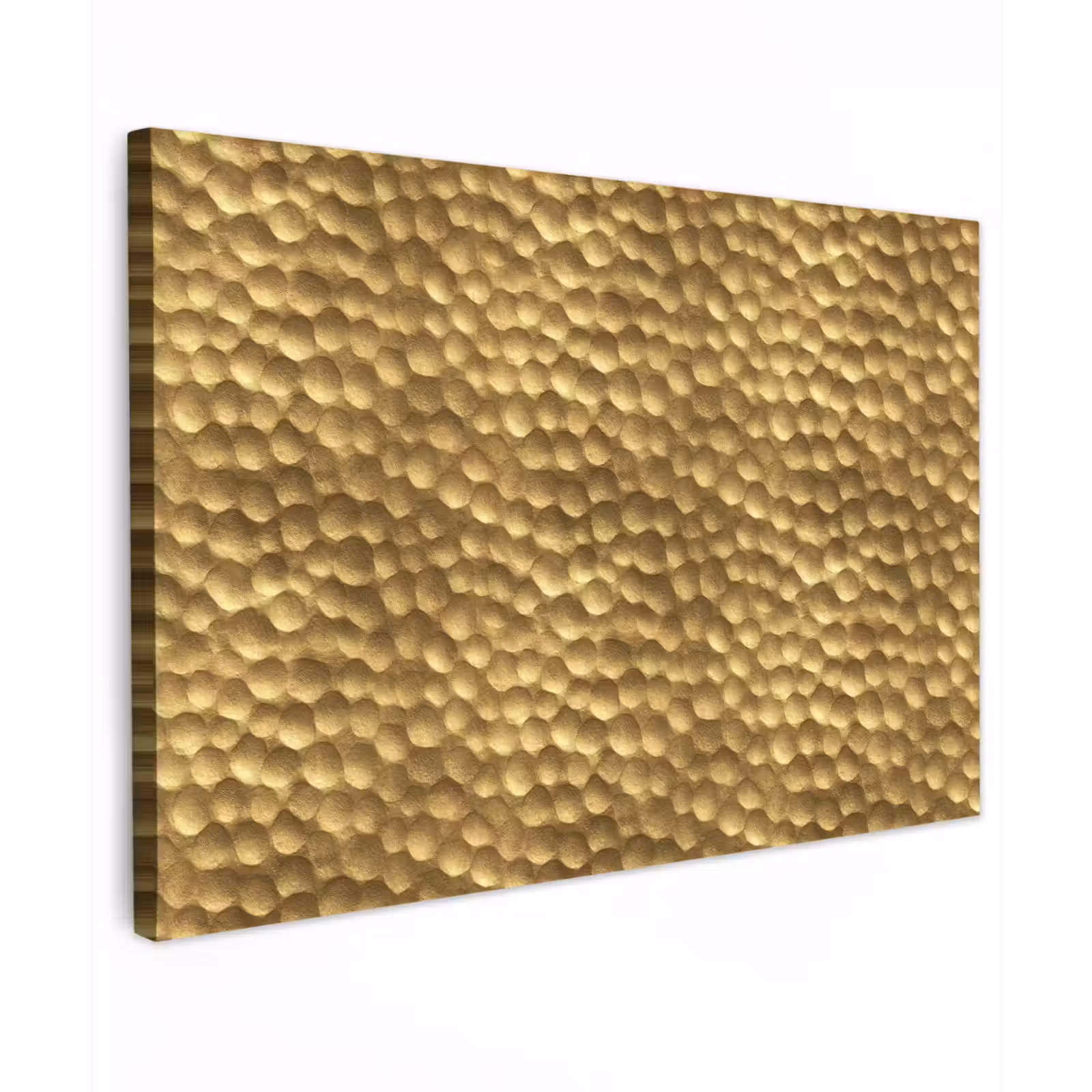 Canvas schilderij - Metaal - Dynamisch - Goud — 1