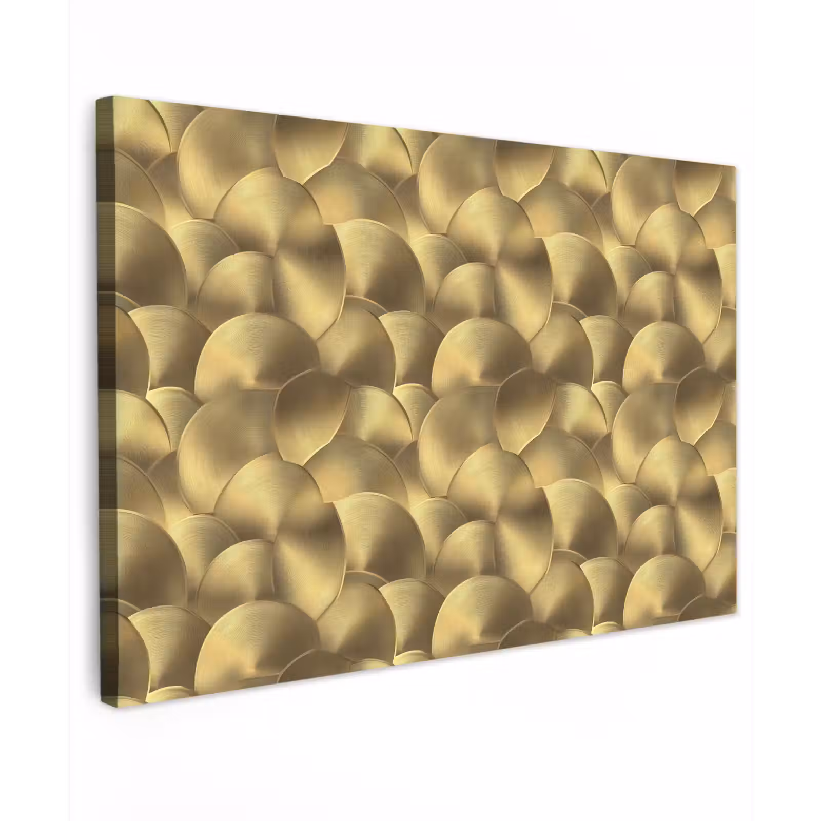 Canvas schilderij - Modern - Cirkel - Goud — 1