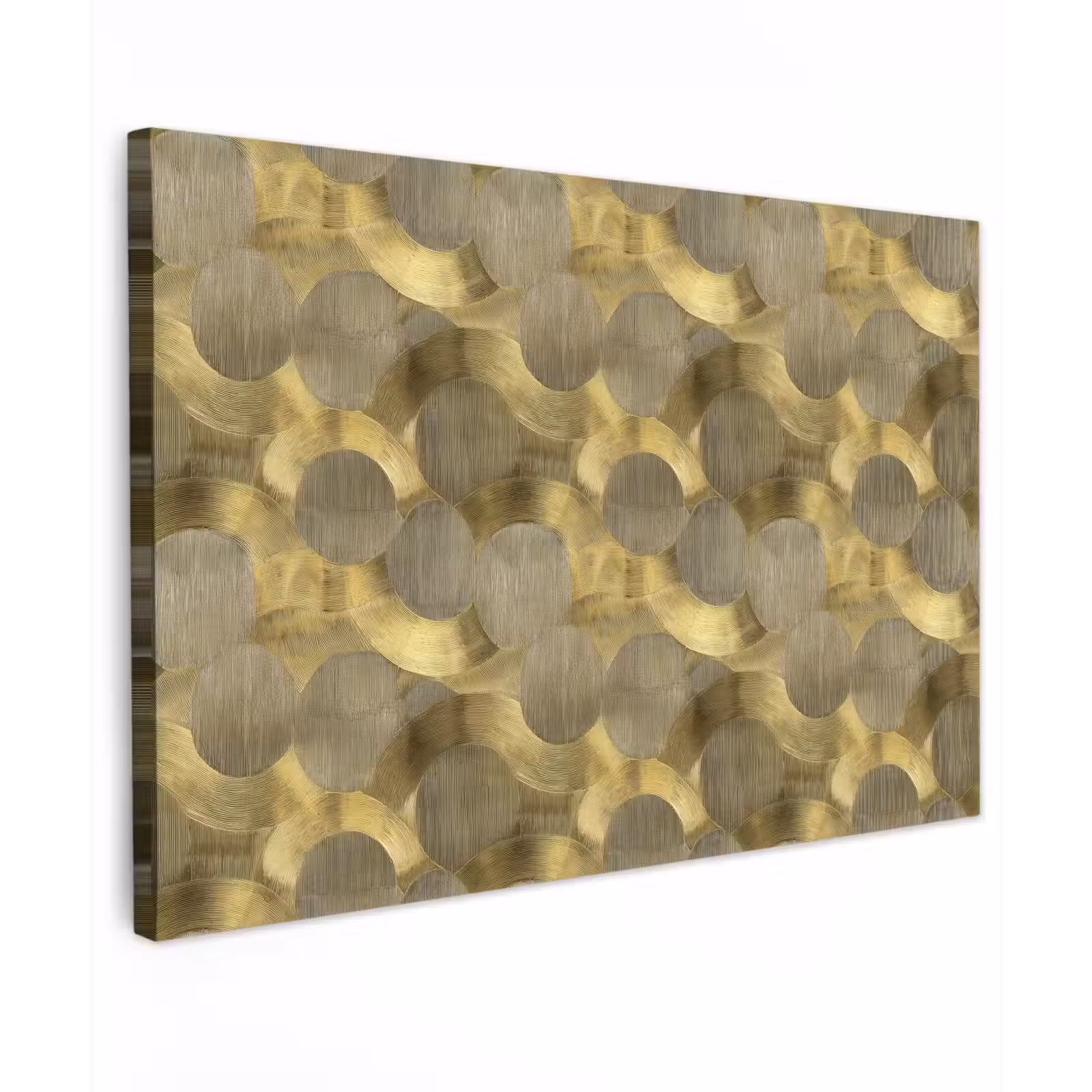 Canvas schilderij - Modern - Geometrisch - Goud — 1