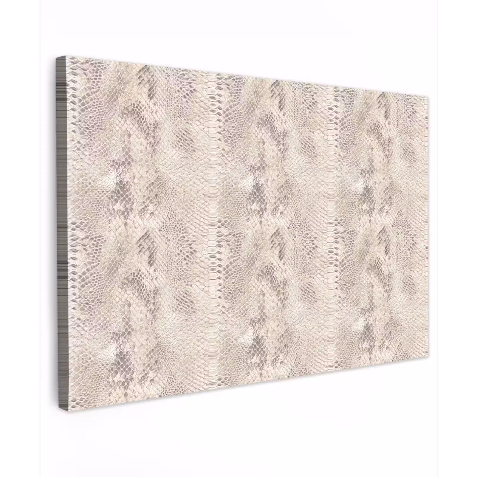 Canvas schilderij - Slang - Patroon - Beige — 1