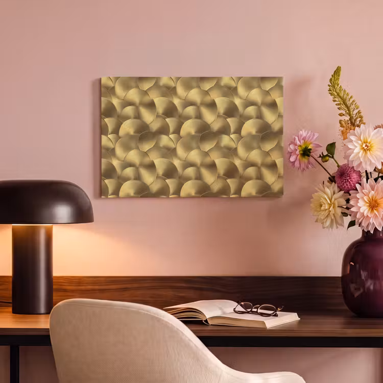 Canvas schilderij - Modern - Cirkel - Goud — 4