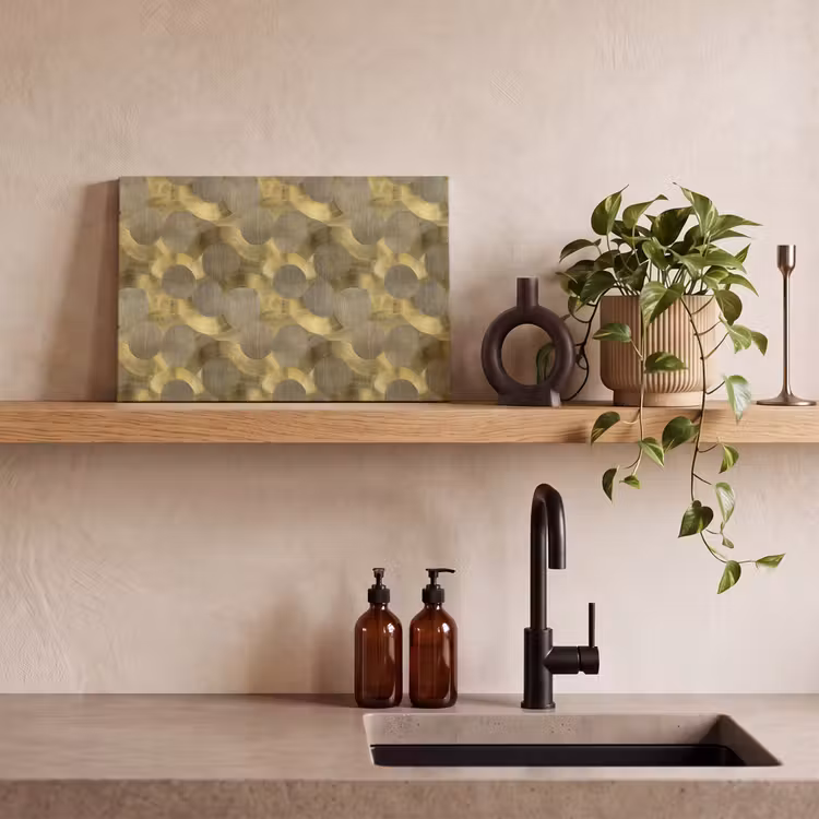 Canvas schilderij - Modern - Geometrisch - Goud — 3