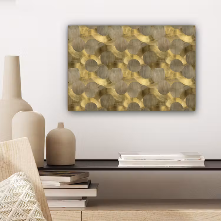 Canvas schilderij - Modern - Geometrisch - Goud — 5