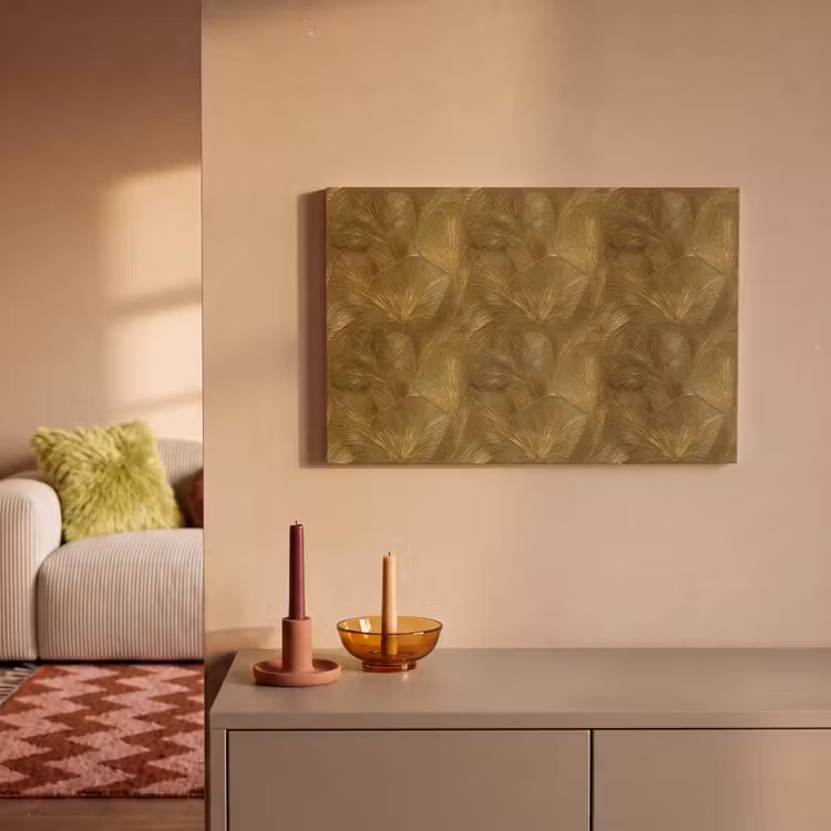 Canvas schilderij - Organisch - Lijnen - Goud — 2