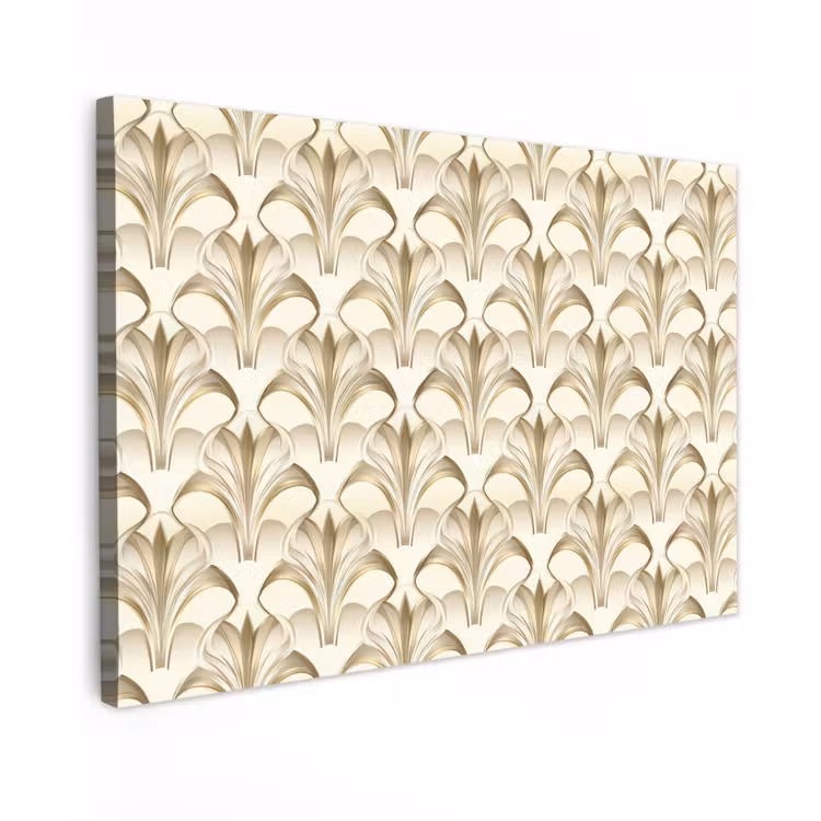 Canvas schilderij - Ornament - Barok - Goud — 1