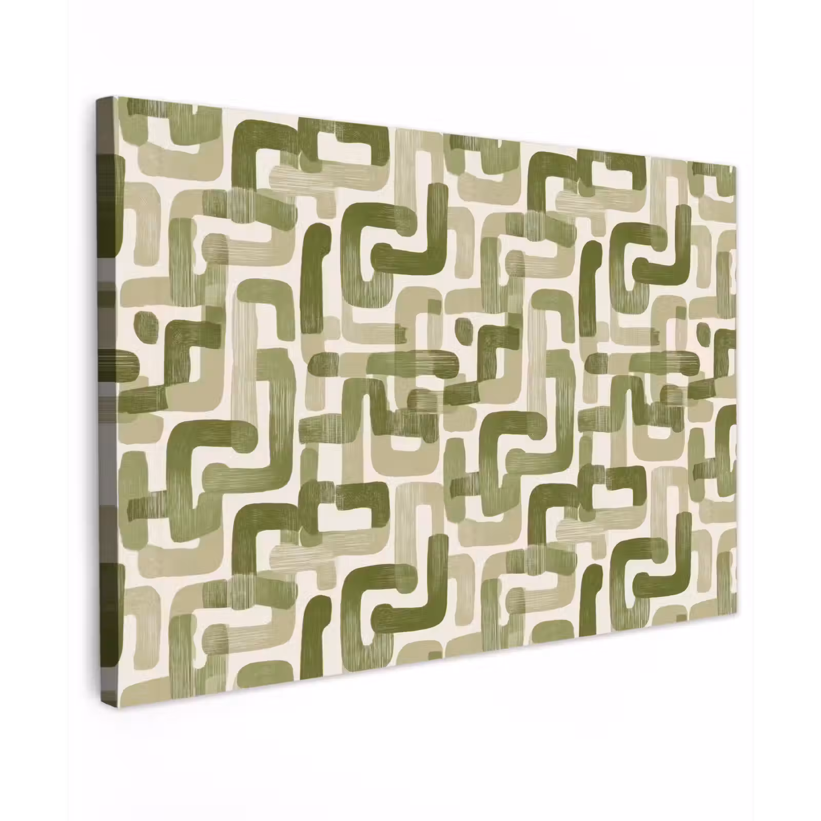 Canvas schilderij - Modern - Grafisch - Groen — 1