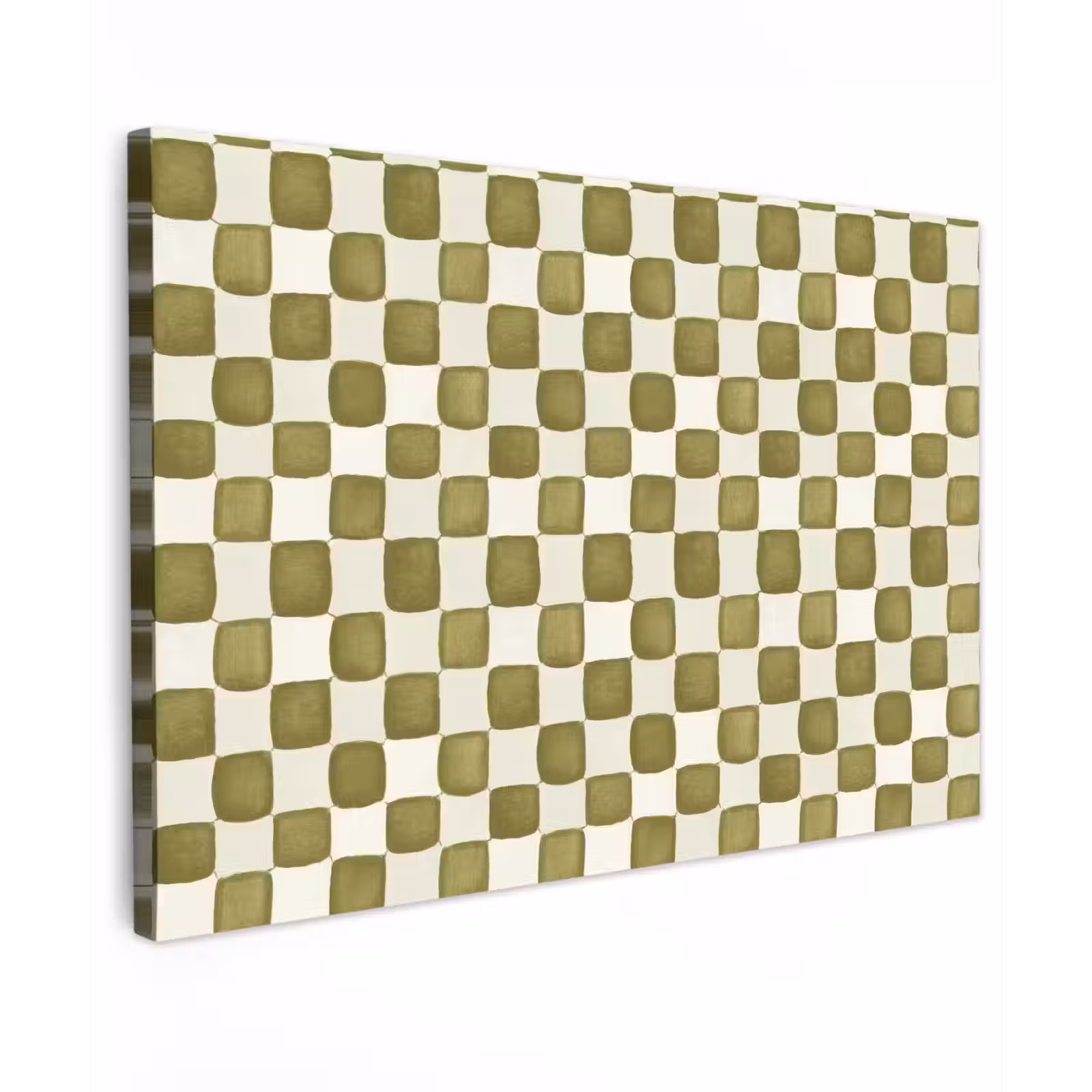 Canvas schilderij - Schaak - Patroon - Groen — 1