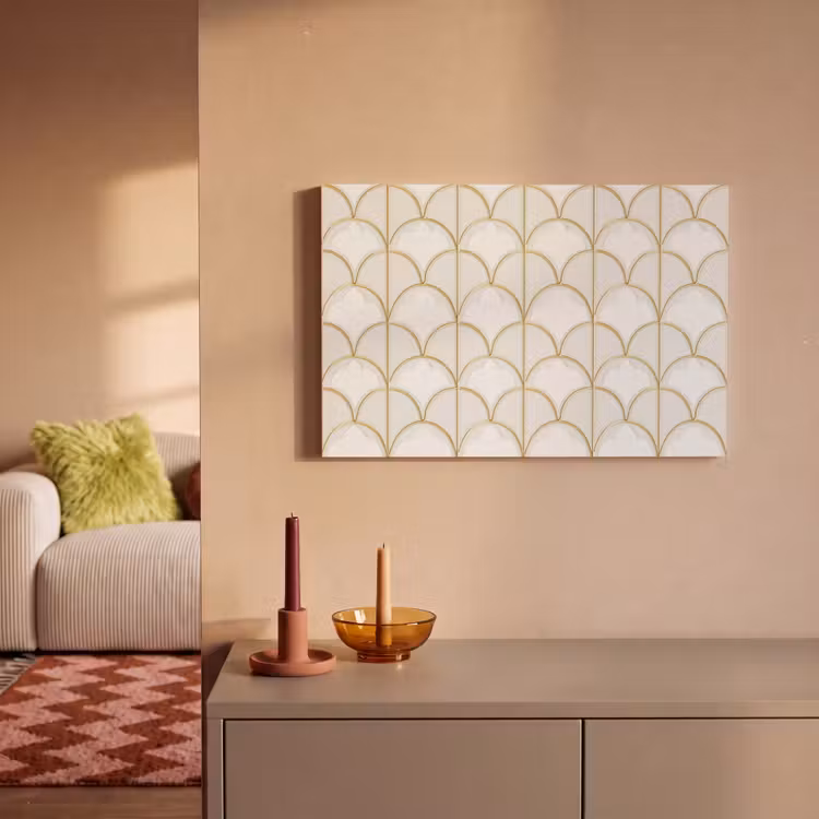Canvas schilderij - Mozaïek - Bogen - Goud — 2