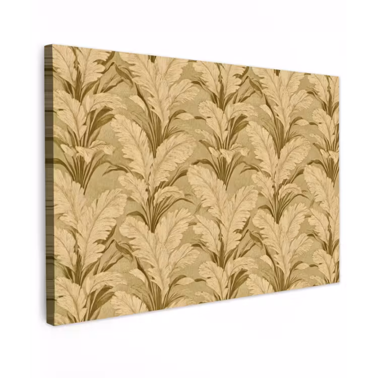 Canvas schilderij - Palmbladeren - Klassiek - Groen — 1