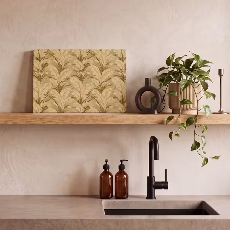 Canvas schilderij - Palmbladeren - Klassiek - Groen — 3