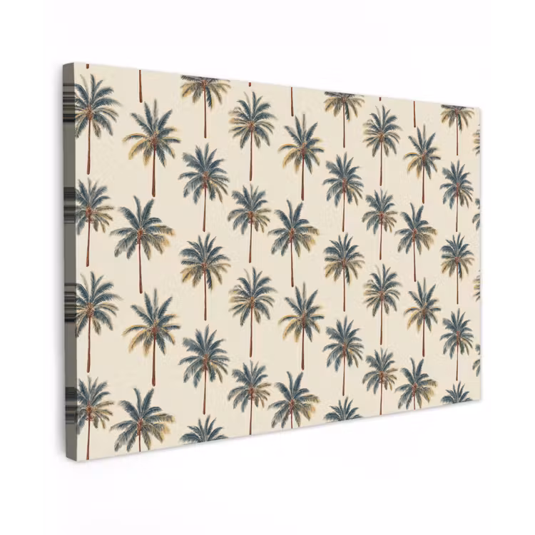 Canvas schilderij - Palmbomen - Tropisch - Groen — 1