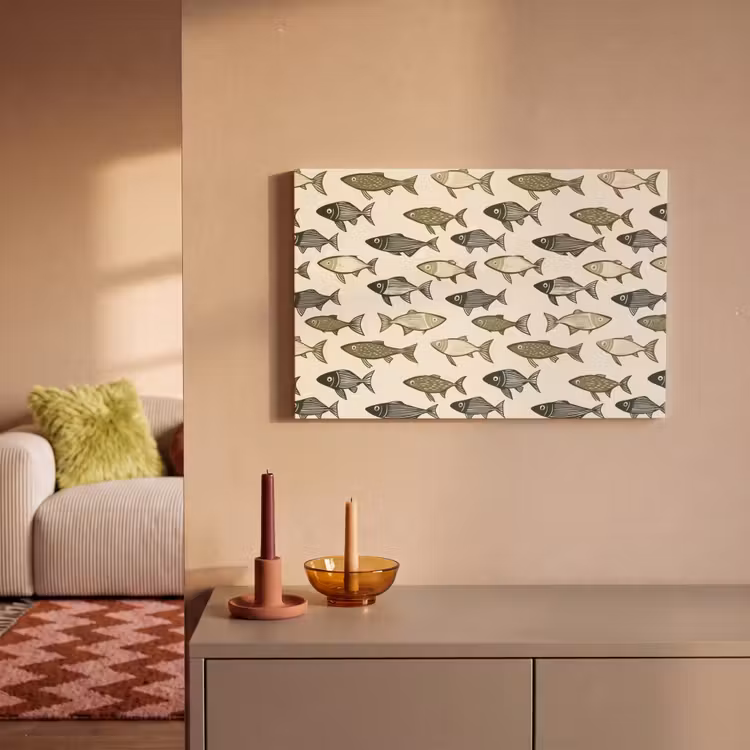 Canvas schilderij - Vissen - Klassiek - Groen — 2