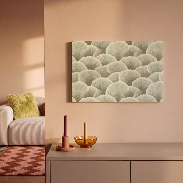 Canvas schilderij - Waaier - Blad - Groen — 2