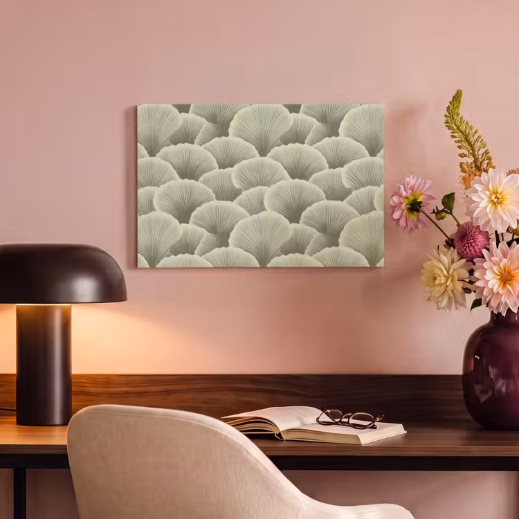 Canvas schilderij - Waaier - Blad - Groen — 4