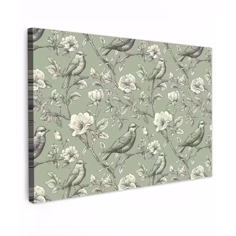 Canvas schilderij - Klassiek - Botanisch - Groen — 1