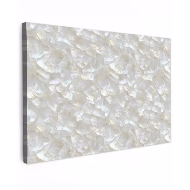 Canvas schilderij - Parelmoerglans - Wit - Schelp — 1