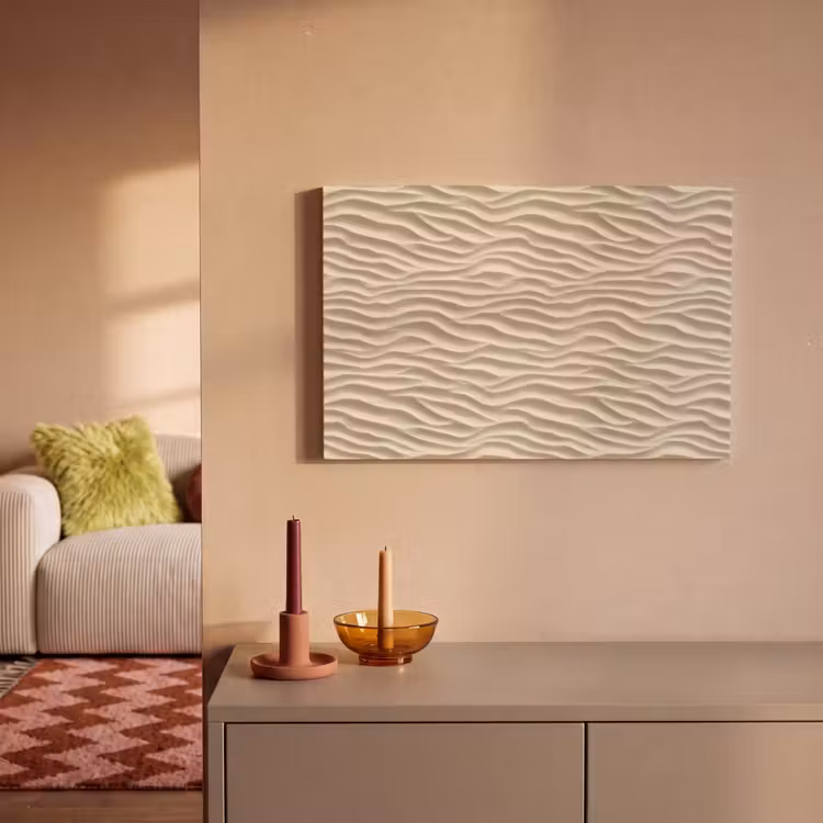 Canvas schilderij - Zand - Golven - Beige — 2