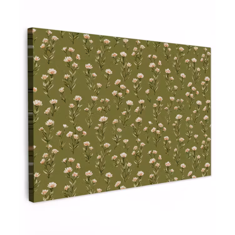 Canvas schilderij - Landelijk - Bloemen - Groen — 1