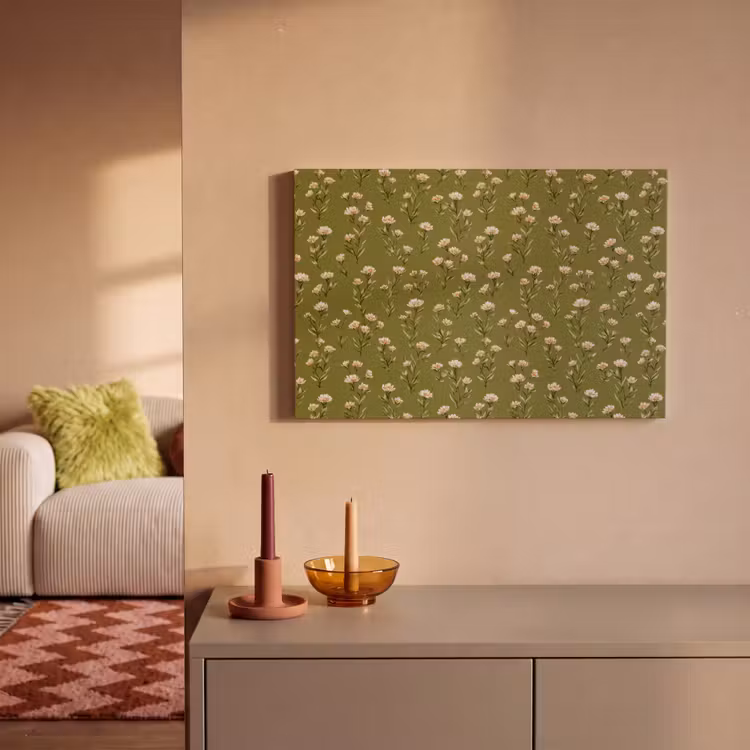 Canvas schilderij - Landelijk - Bloemen - Groen — 2